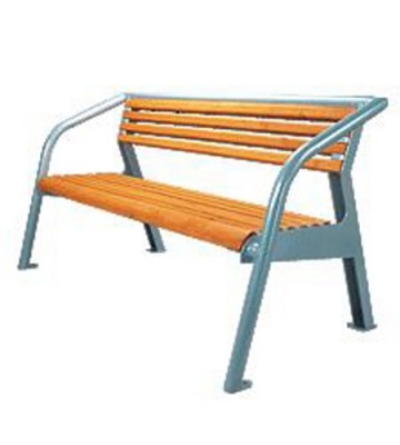 Parková lavička - ocel-dřevo MM700187