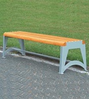 Parková lavička - ocel-dřevo MM700191