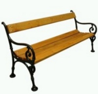Parková lavička - litina-dřevo MM700211