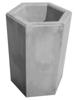 Odpadkový koš - beton-ocel MM800039