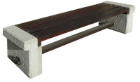 Parková lavička - beton-dřevo MM800044