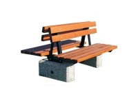 Parková lavička - beton-dřevo MM800287